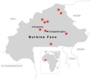 Burkina Faso Karte